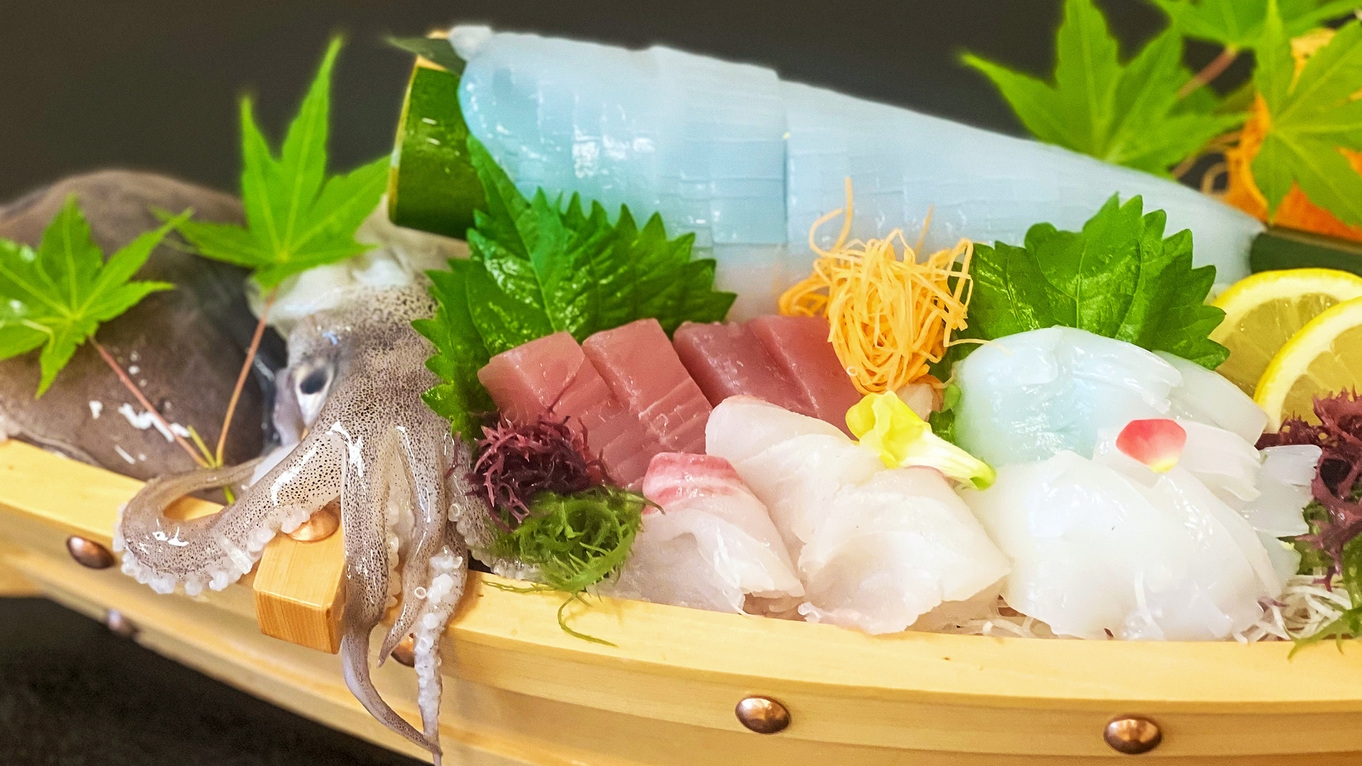 【10月限定】【秋 いか×魚】活け〆「あおりいか」とこだわり魚出汁の「魚しゃぶ」会席［IL-ika］