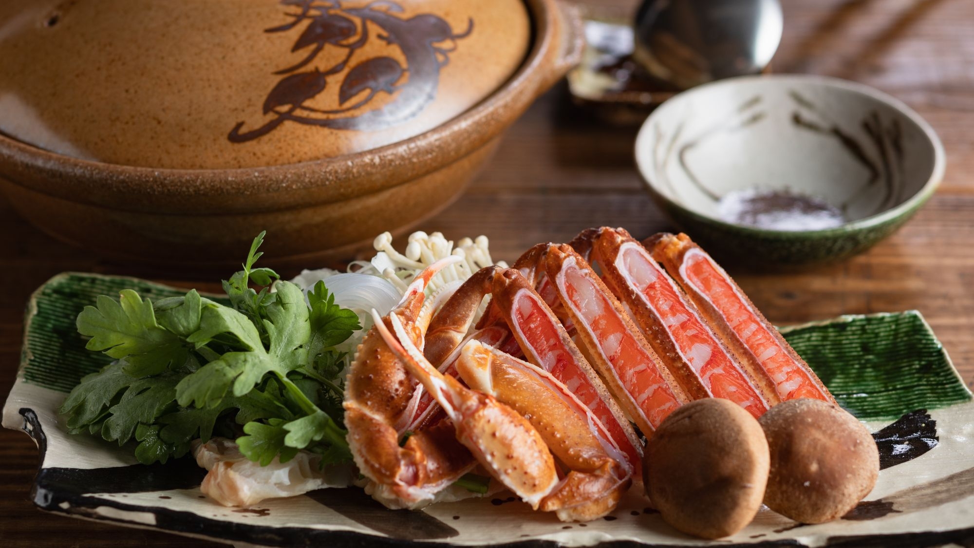【冬 さき楽90＜10％OFF＞】早期予約で特別価格　刺し！焼き！すき鍋！◆かに会席［90I3］
