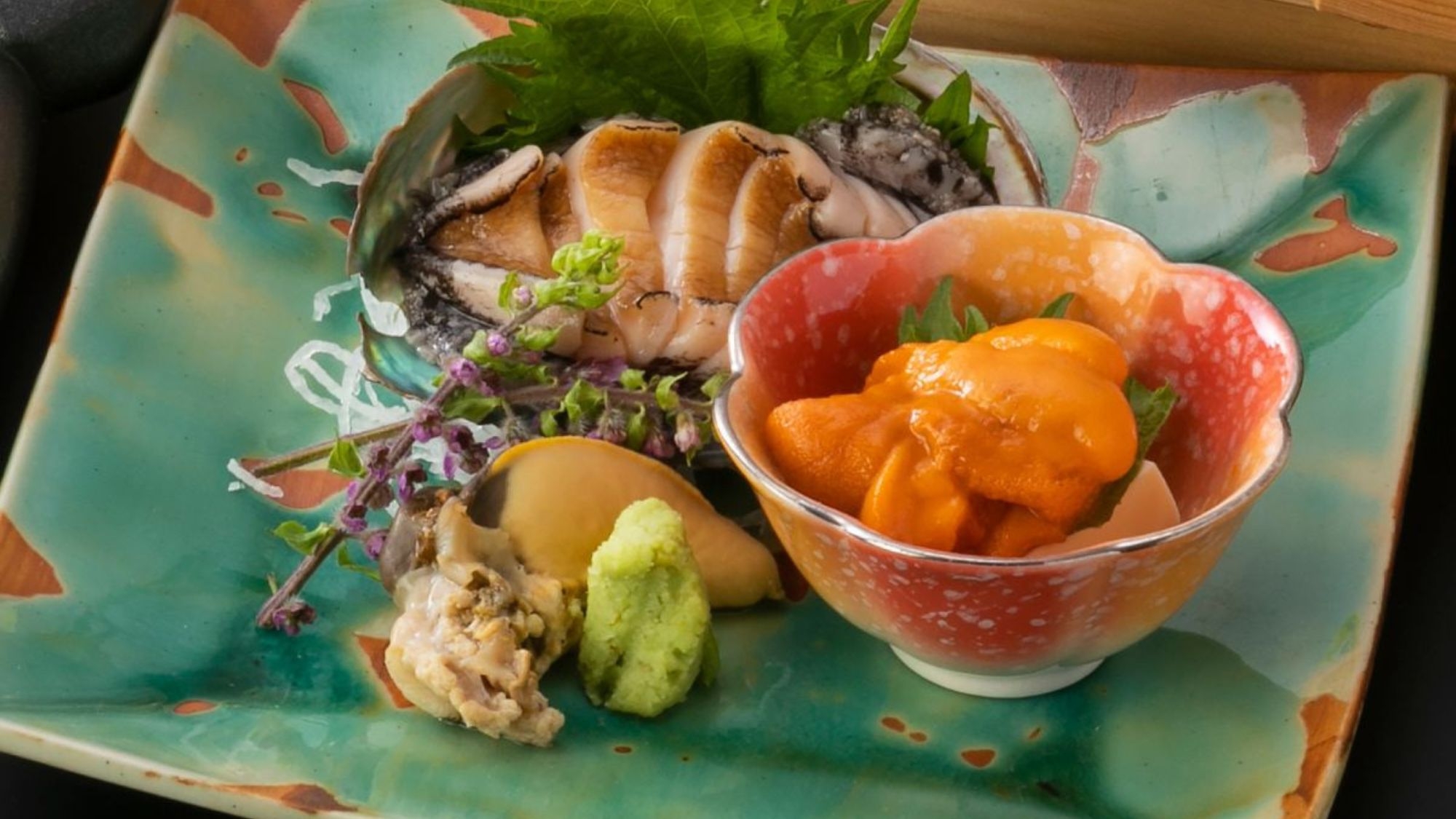 【春 さき楽30】鮑好き必見！　あわび×雲丹×魚介★百花繚乱 鮑づくし会席 [Z006I5]