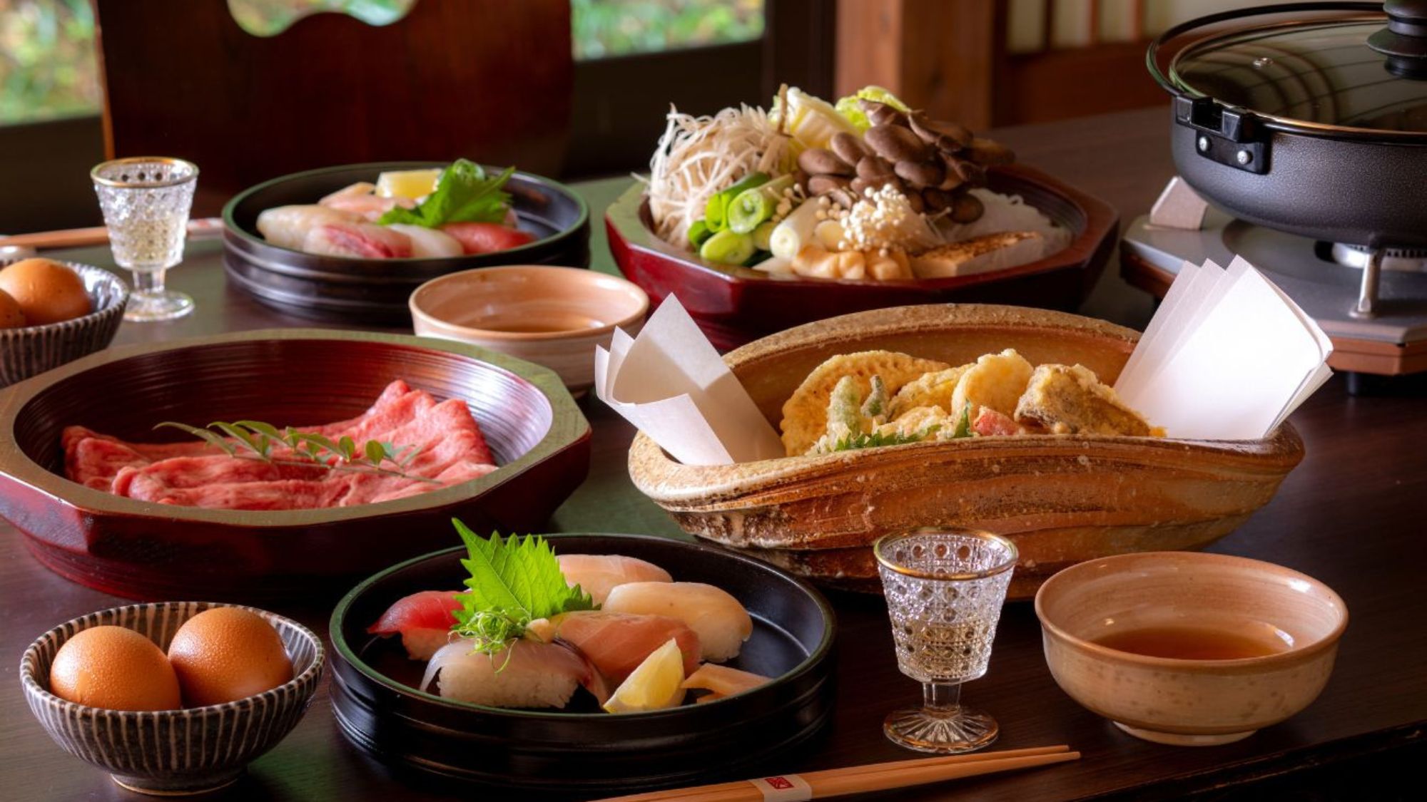 【夕餉 通年】日本三大美食コース