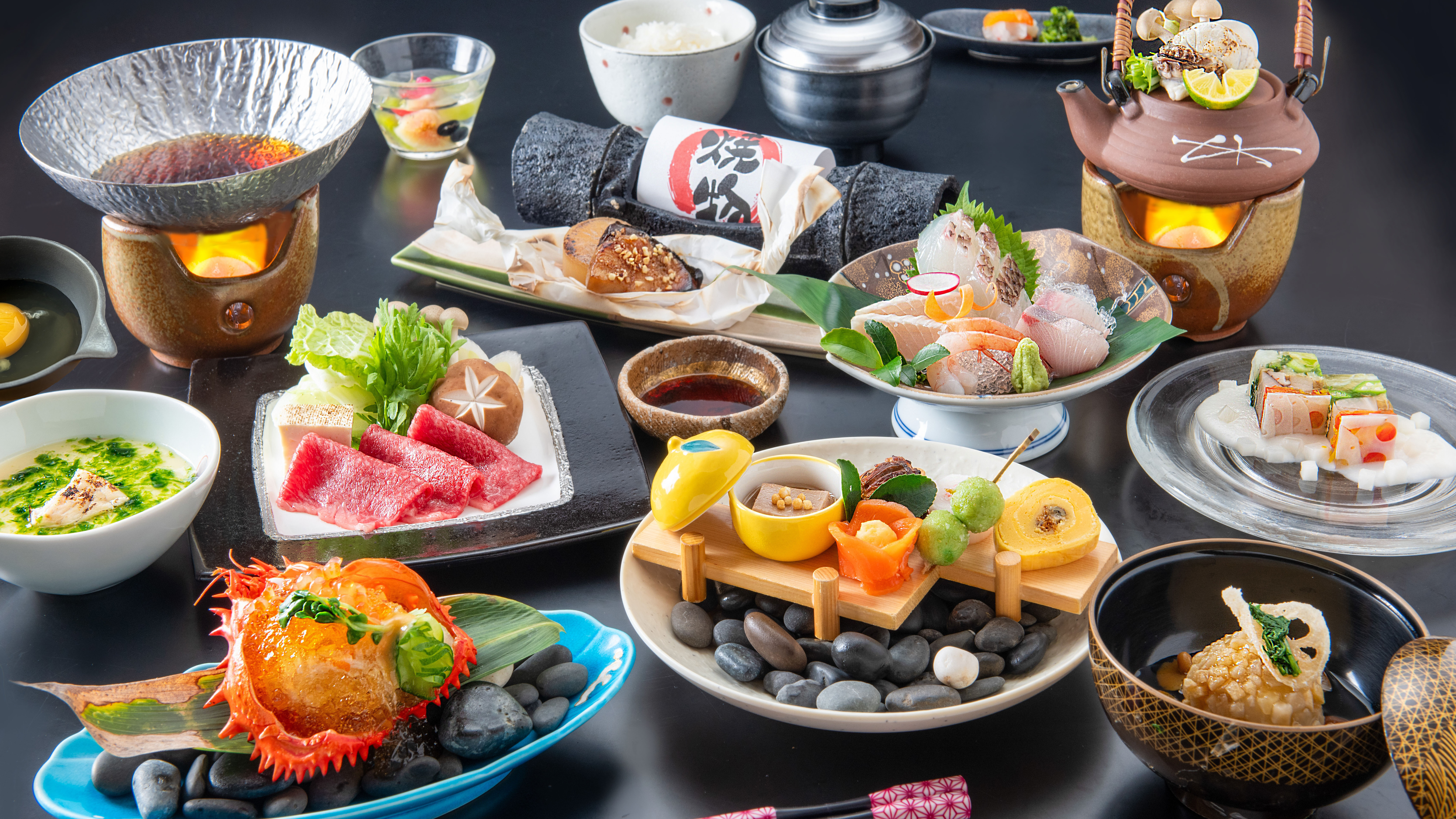 日本海の新鮮な海の幸と旬の食材を味わうゆもとや会席(12月～2月)