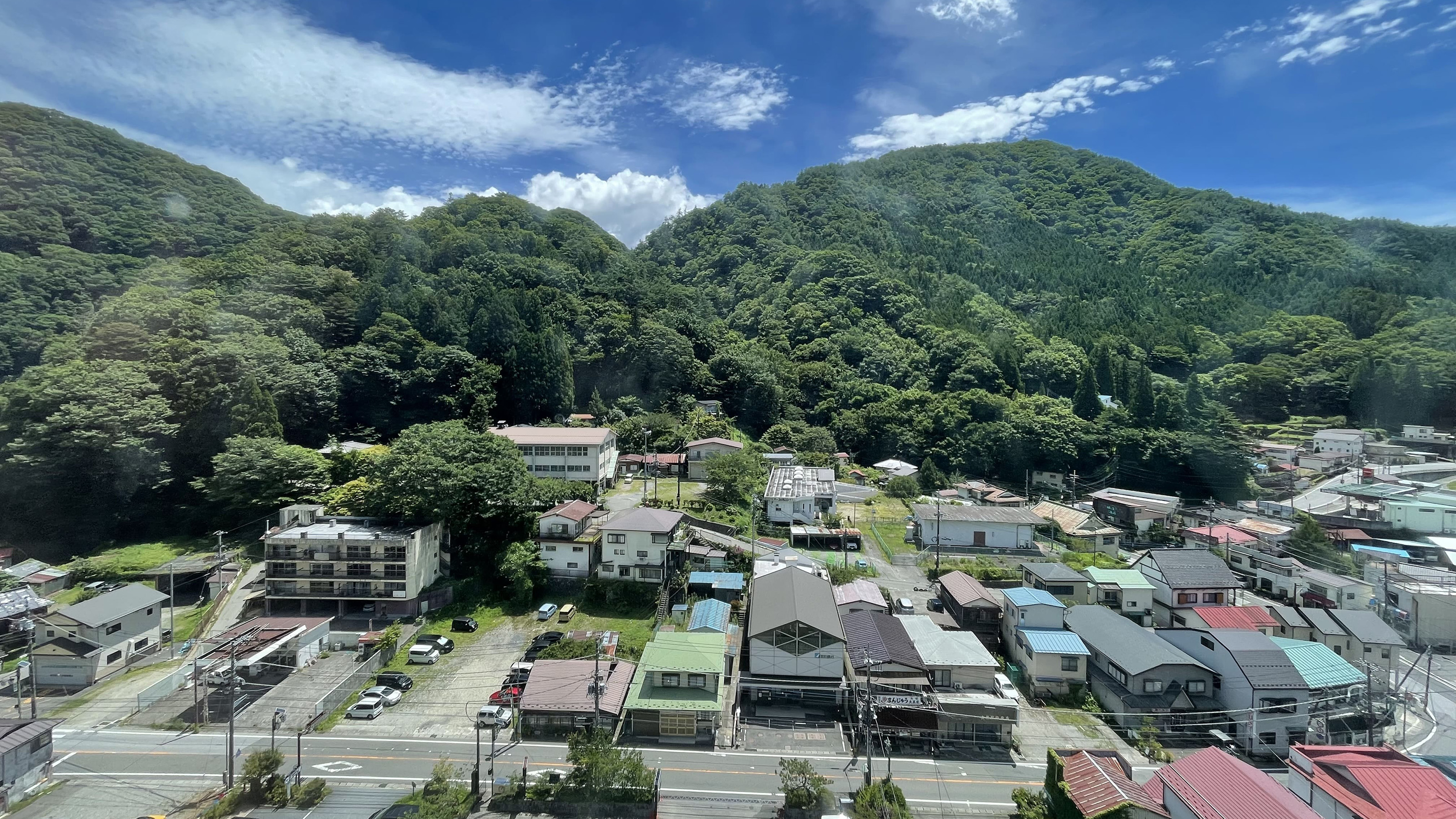 大浴場風呂脱衣所からの景色