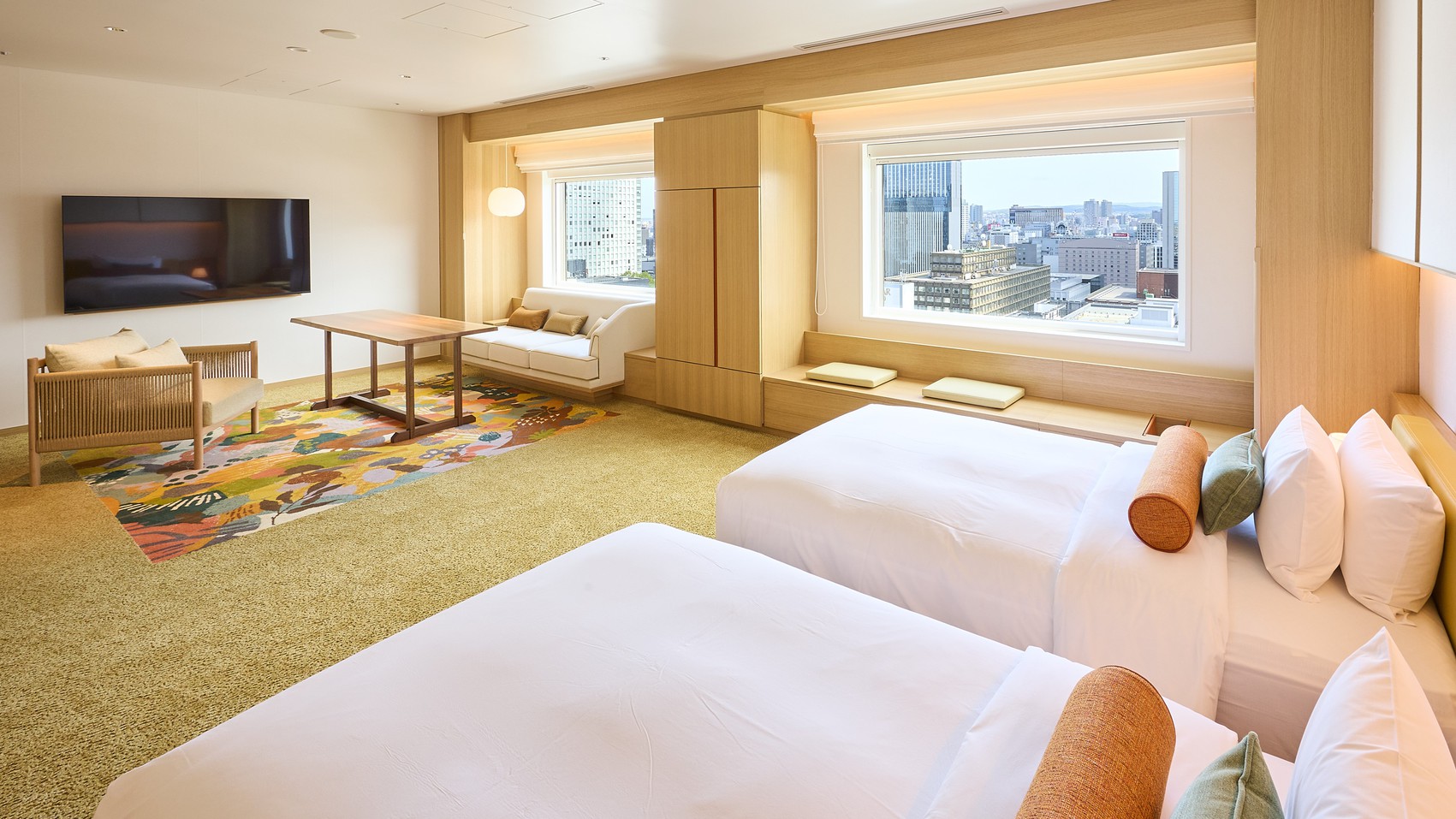  客室最上階【プラザフロア】プラザツイン（スイートスタイル）53.9平米　＝禁煙＝