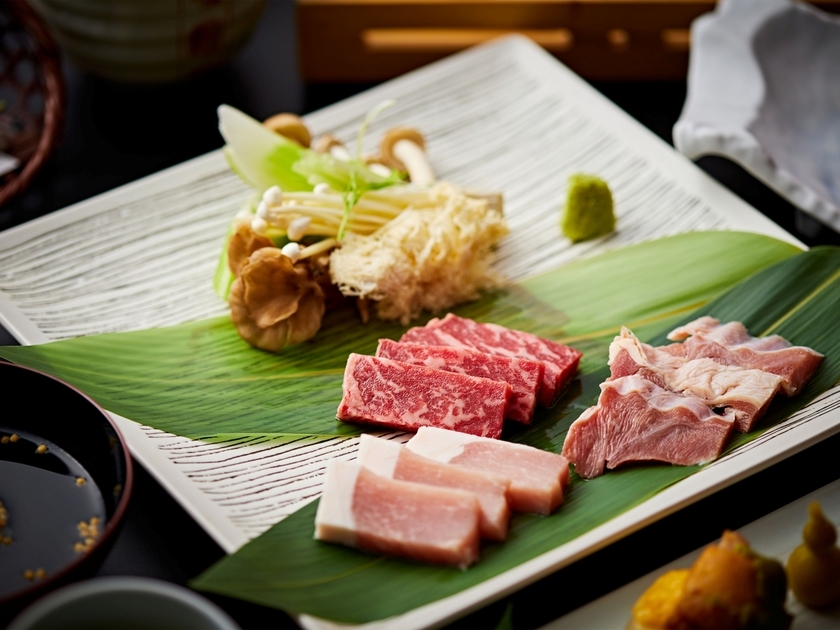 特選プラン【味覚探訪◆信州ブランド肉3種食べ比べ】 硫黄香る温泉を心ゆくまで
