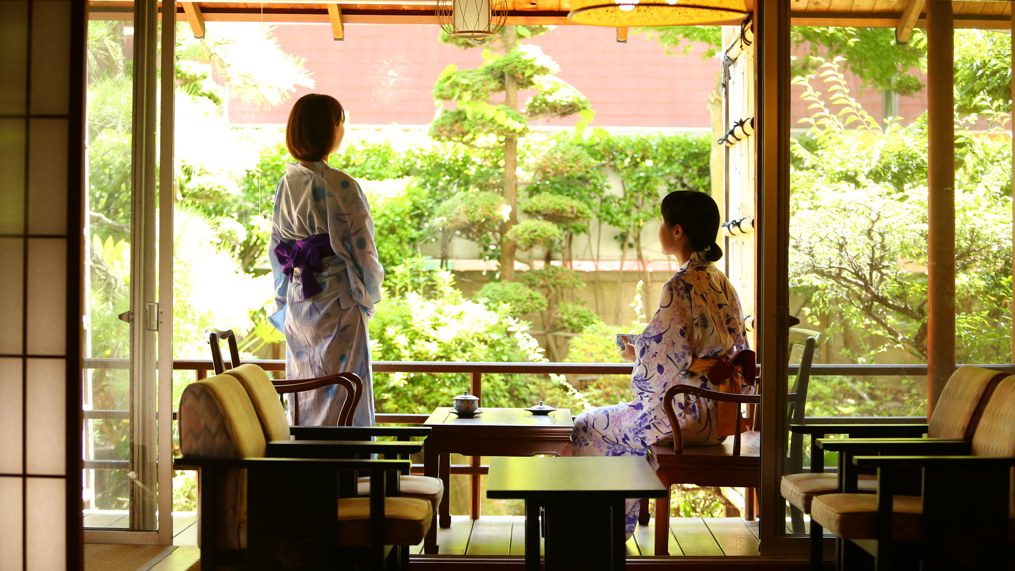 ■露天風呂付き客室　のんびりとしたひと時を