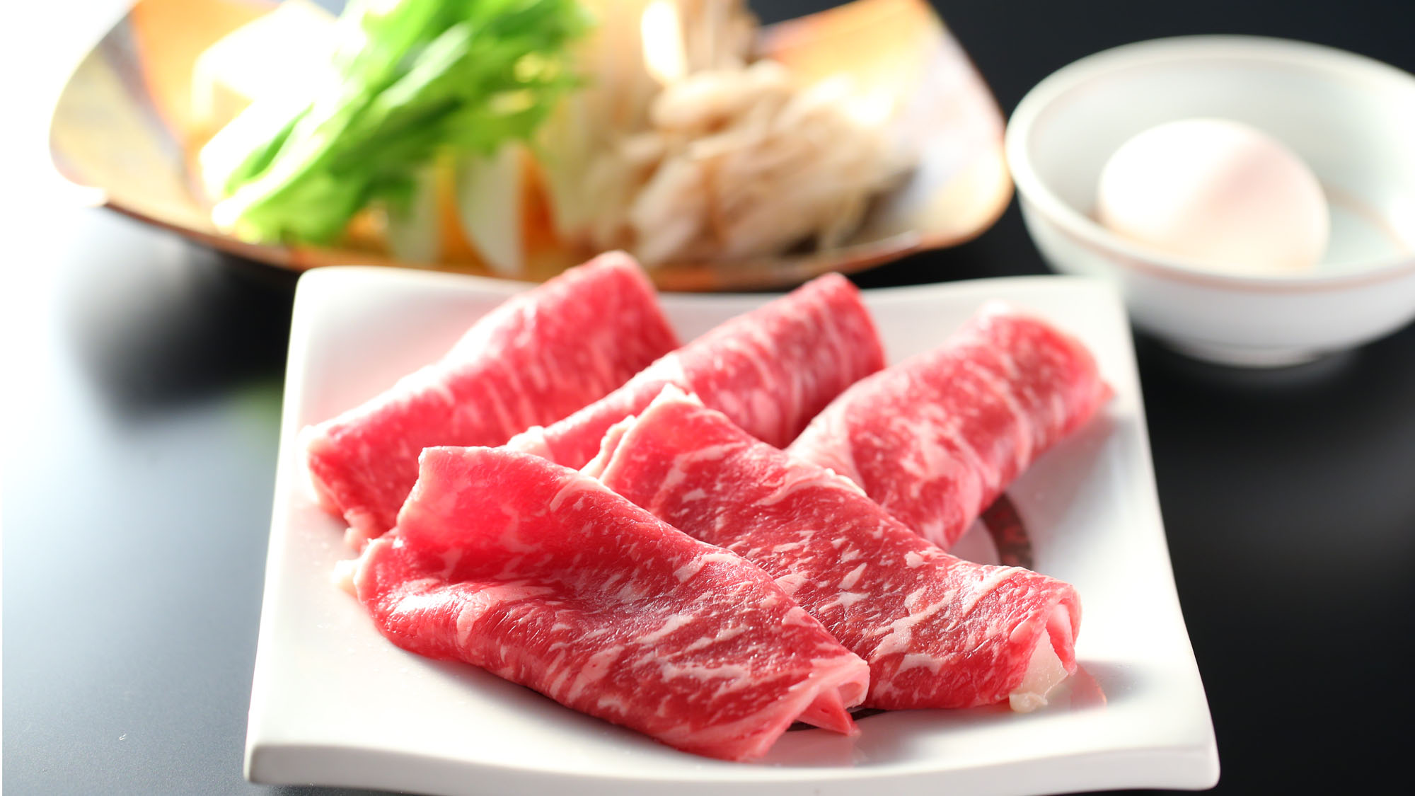 人気の基本プラン 【長野県産牛すき焼き】一例