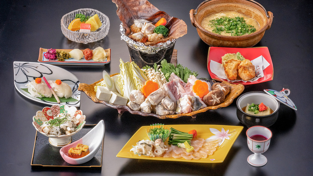 【会場食】山口名物ふく特集☆こだわりの逸品！ふくづくし会席プラン＜10〜3月＞
