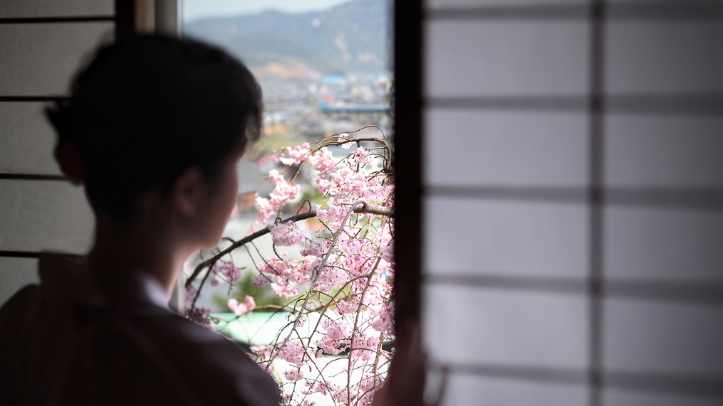 桜の見える客室確約・春の風雅を愛でる期間限定プラン