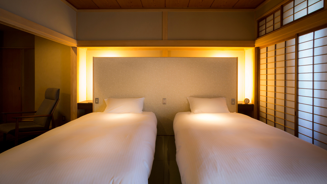 【富士見台/和洋特別室】琉球畳のツインルーム