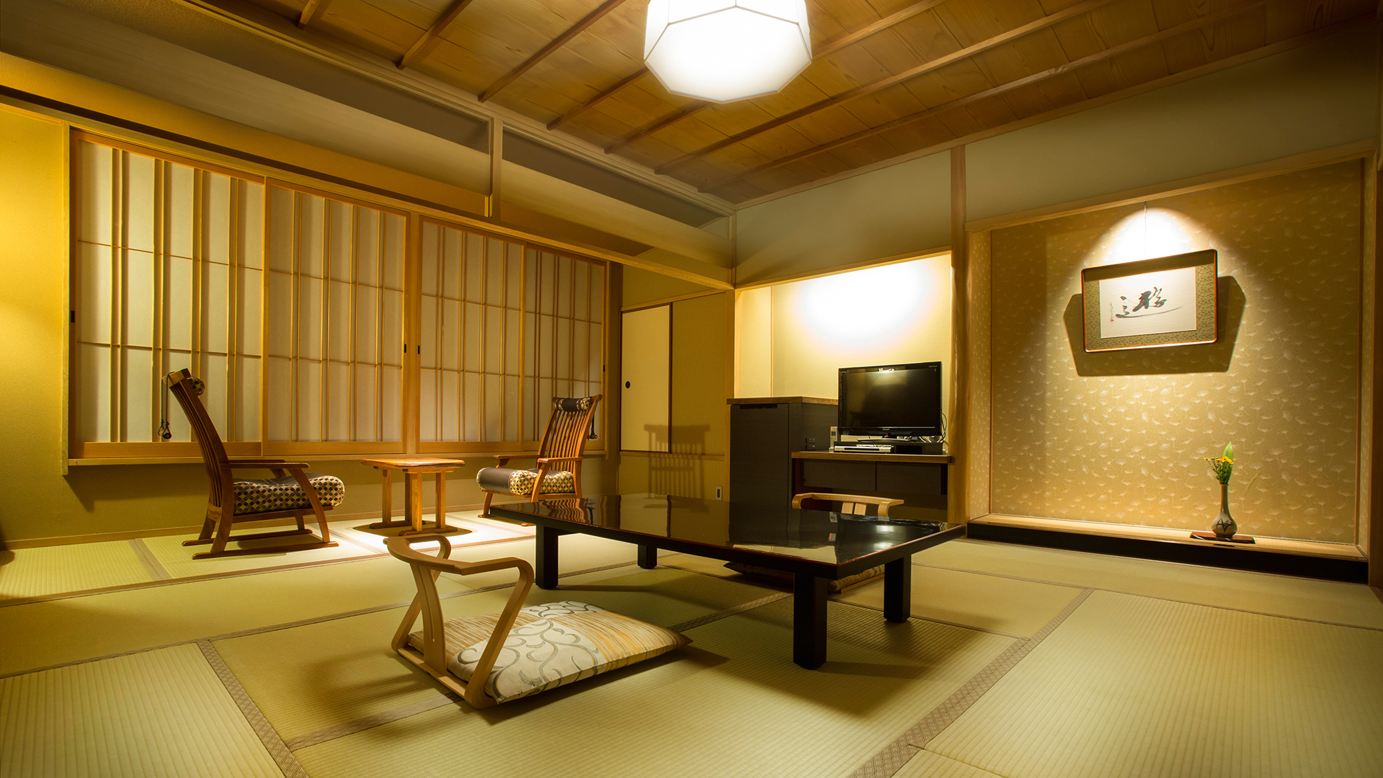 【富士見台/和室(琴平山側)】鎮守の森に囲まれながら安らぎの時を(一例)