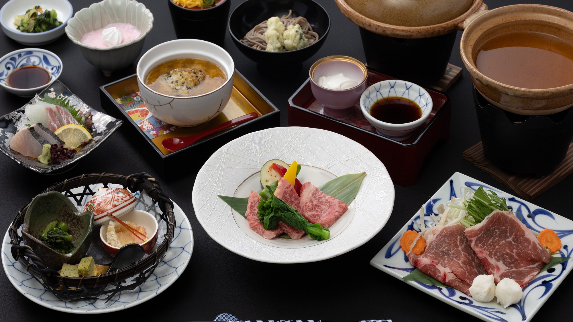 【風月の膳】愛媛産の食材を選りすぐり作った若手料理人作オリジナル会席。