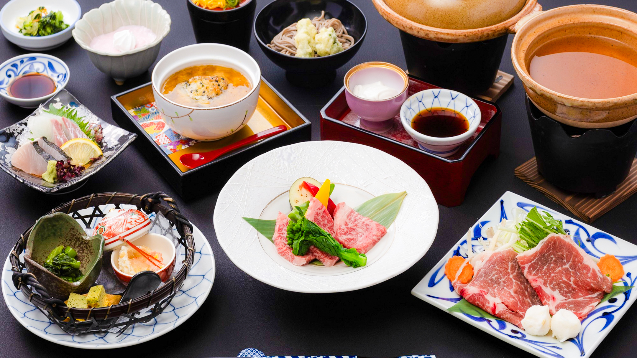 【風月の膳】愛媛産の食材を選りすぐり作った若手料理人作オリジナル会席。