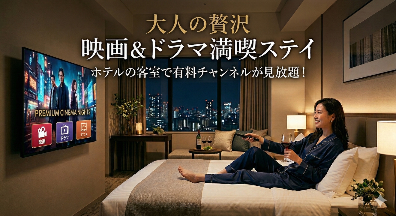 【朝食付】有料放送満喫プラン！名作映画や話題のドラマも楽しめます！