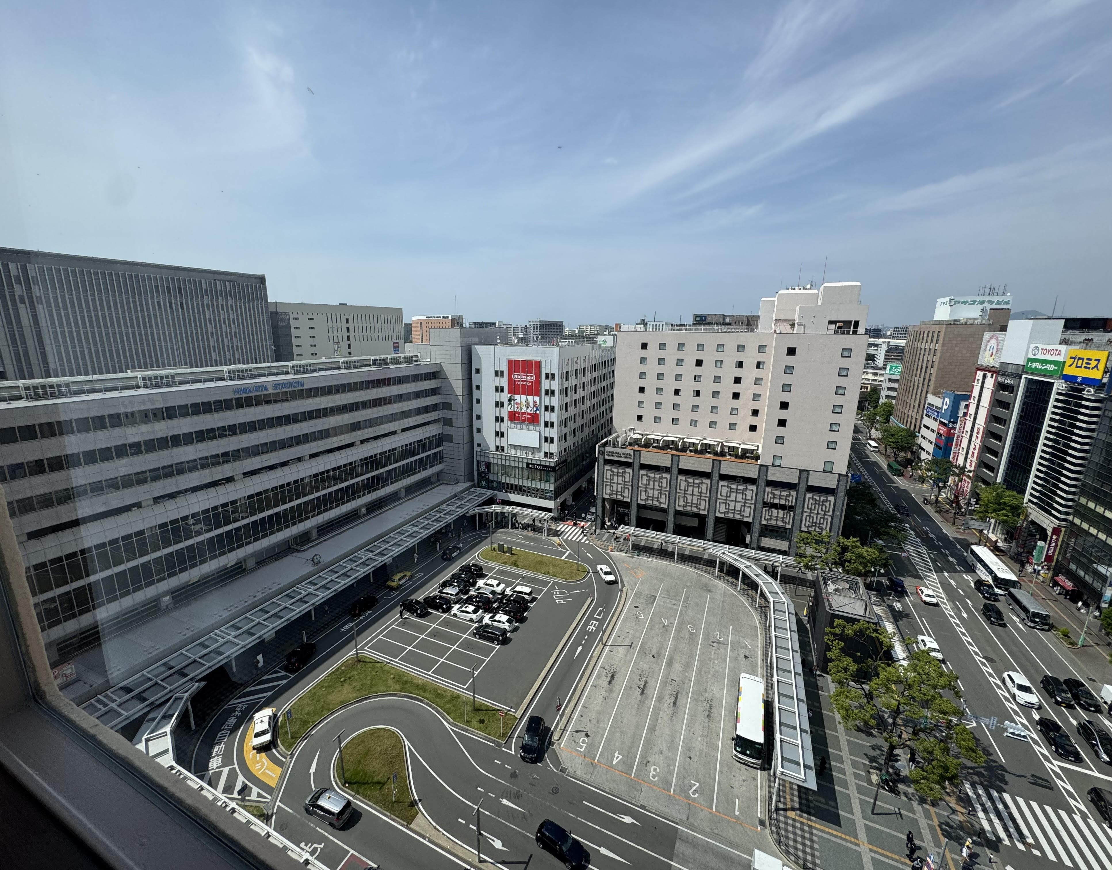 ホテル最上階からの景色♪