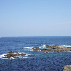 鎧崎灯台からの景色