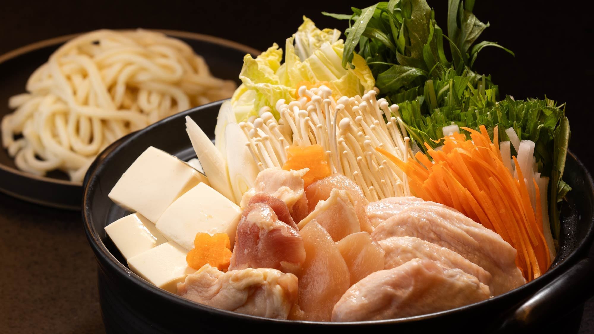 ◆信玄鶏の“鶏鍋”【2食付】〜山梨県が誇る肉専門店“牛奥”コラボ〜当日18時までご予約可能◆