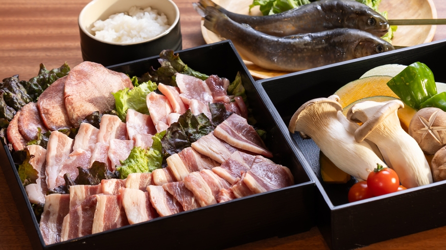 ◆贅沢BBQ“甲州ワインビーフ”【2食付】〜山梨県が誇る肉専門店“牛奥”コラボ〜朝食はお部屋食で◆