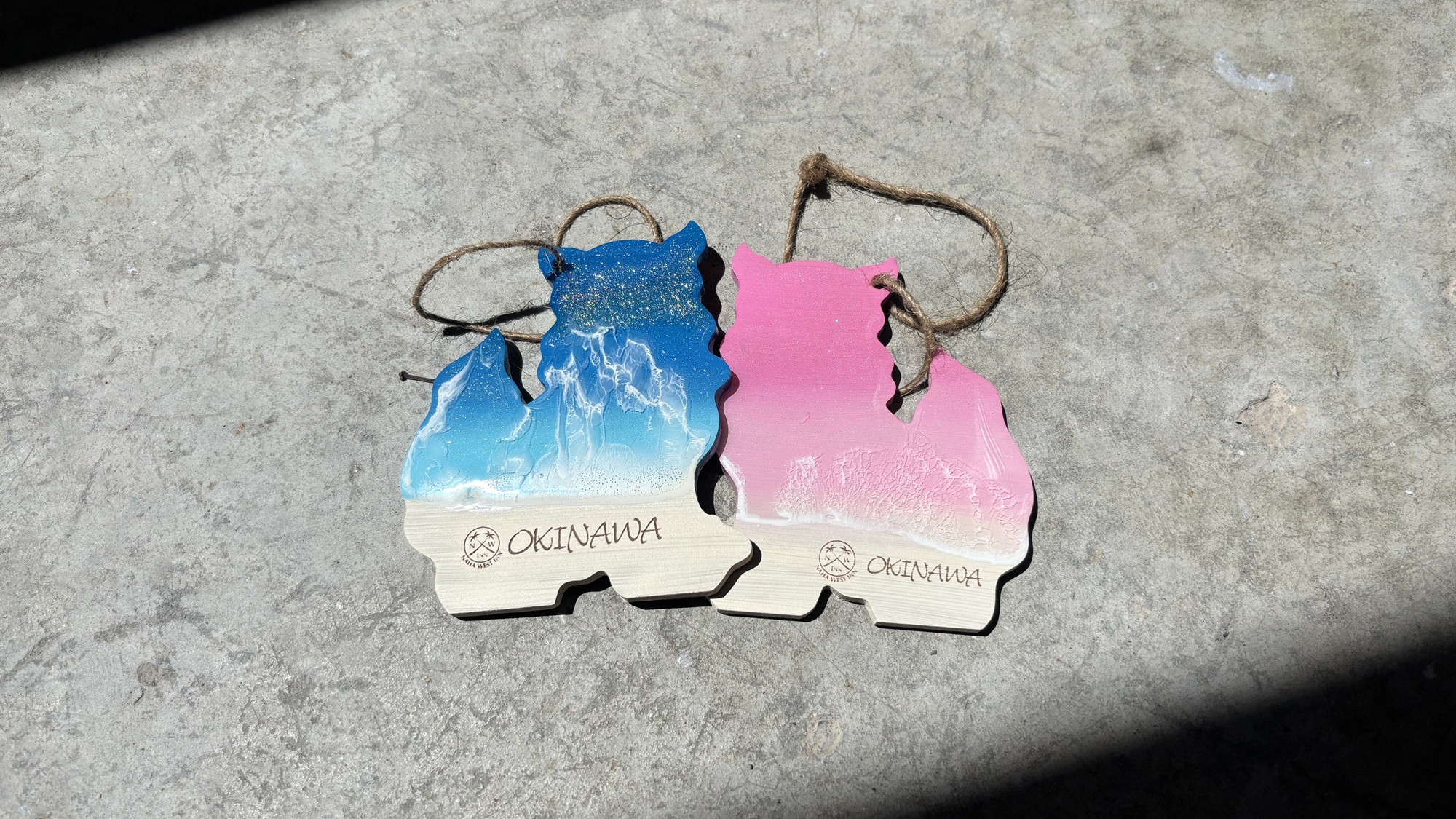 レジン波アート☆シーサー☆