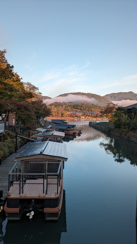 渡月橋小橋からの景色