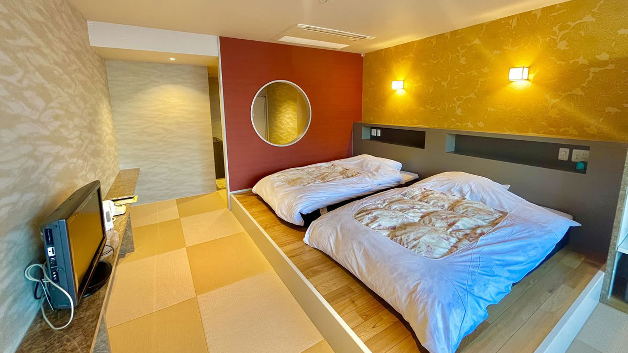 *【和モダン10畳（一例）】ローベッドですので、シニア世代にも優しい造りのお部屋となっています