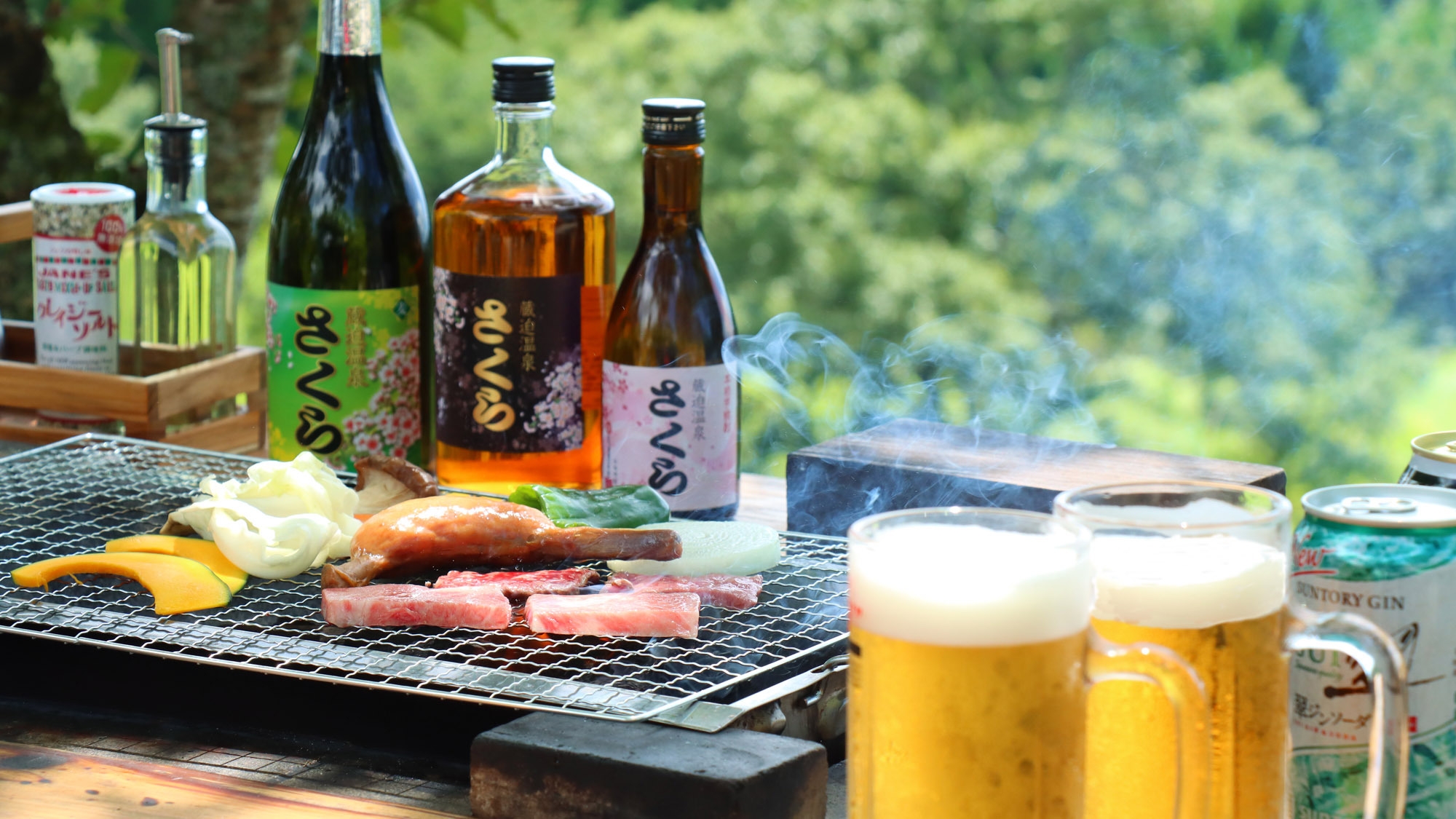 ■黒樺牛×BBQ×温泉■　手ぶらで楽しむ熊本県産黒毛和牛のBBQと温泉♪