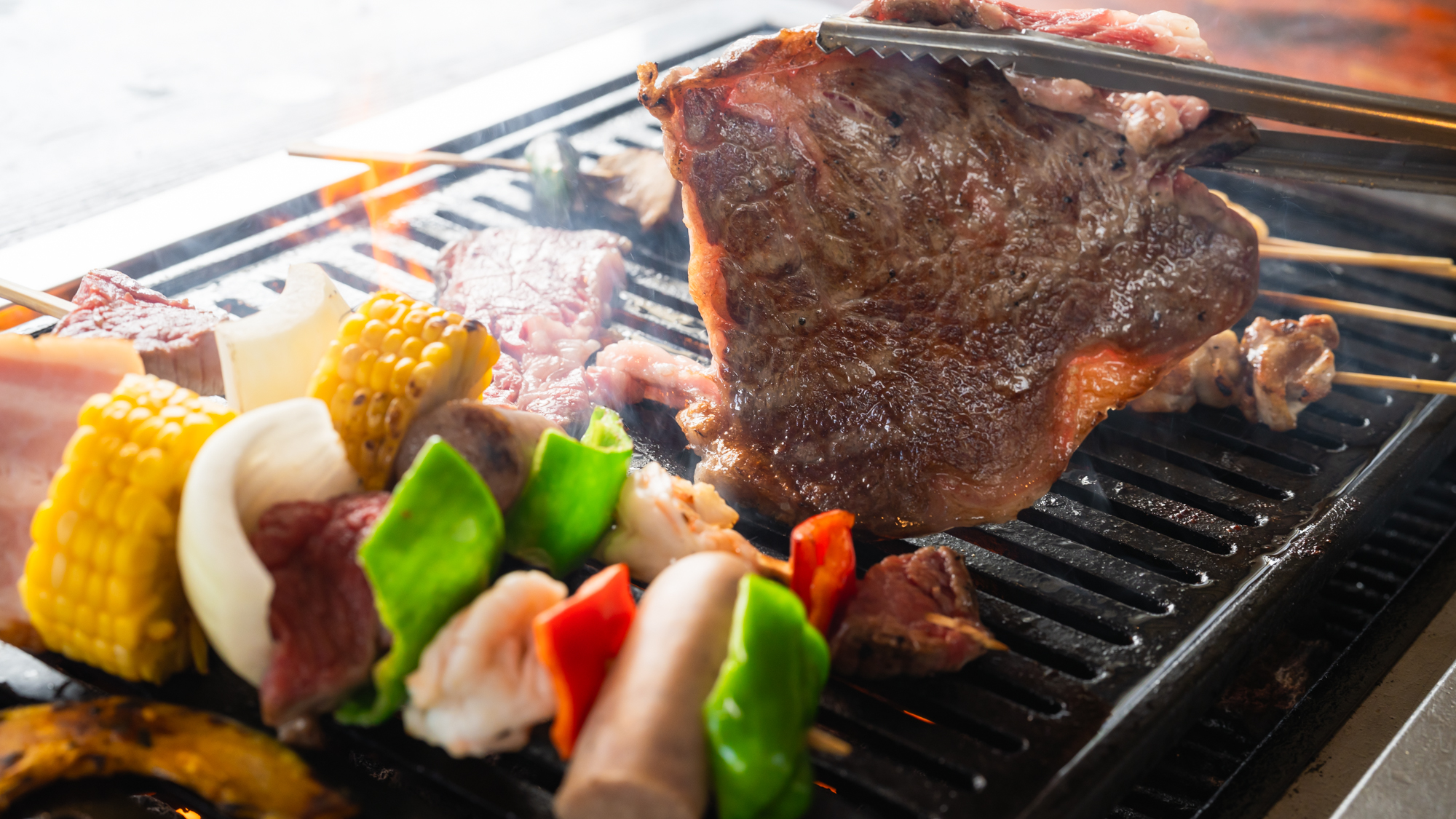 オプションの「BBQコンロ（食材はつきません）」