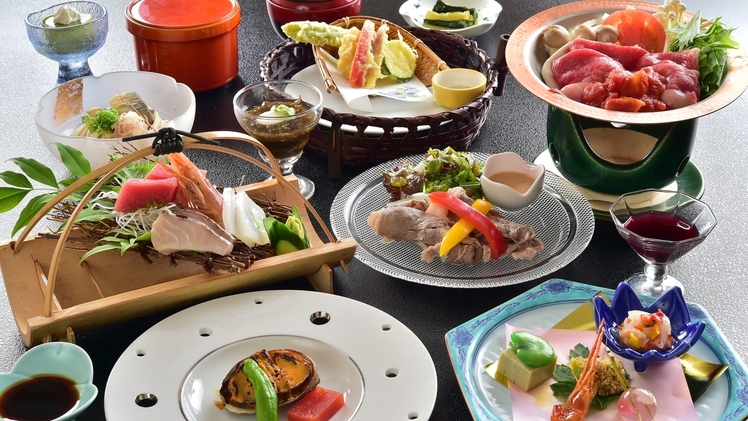 【個室食】【お料理グレードアップ】季節の会席料理『優雅』〜春夏秋冬の美味しさ贅沢に〜【添い寝無料】
