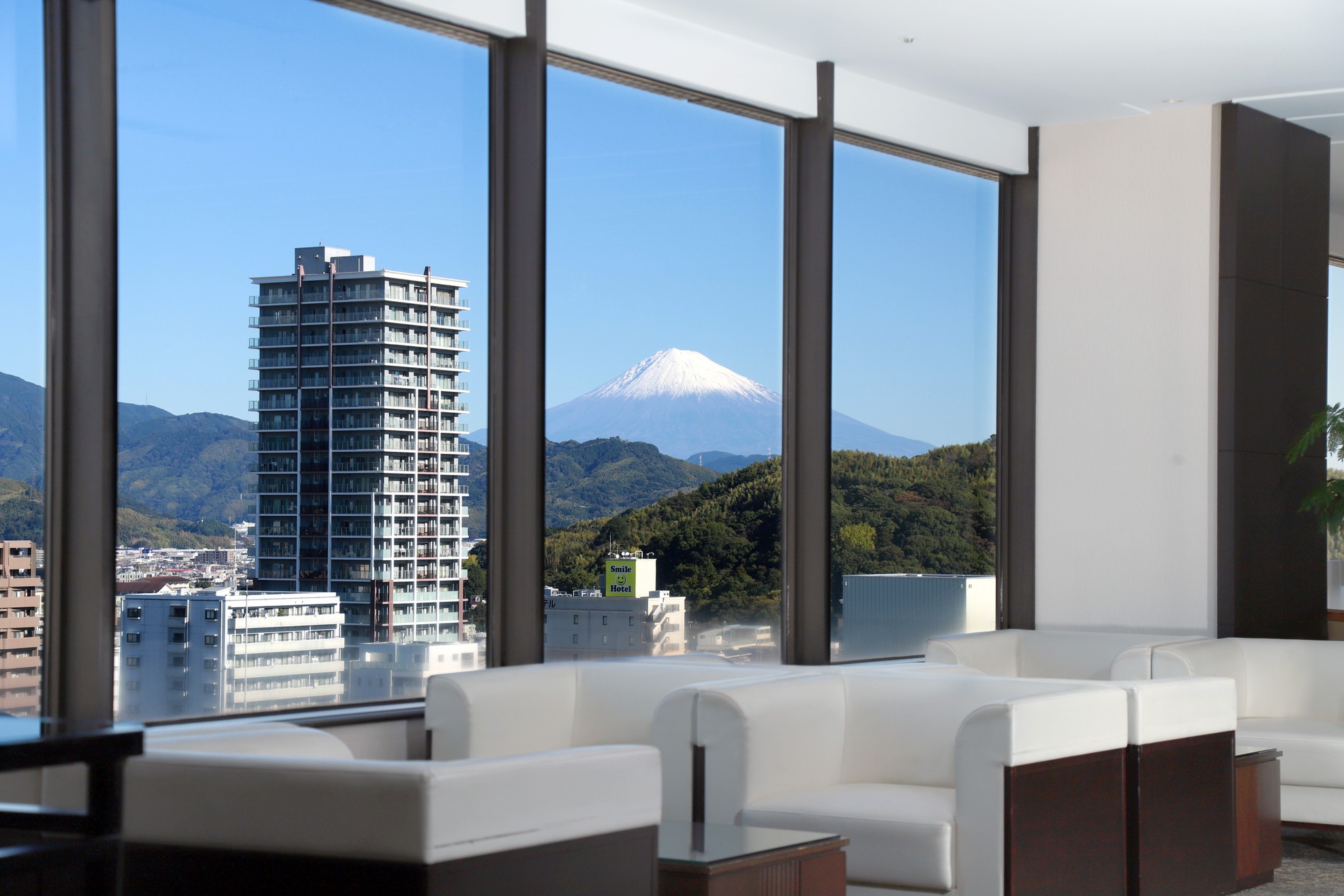 最上階から富士山