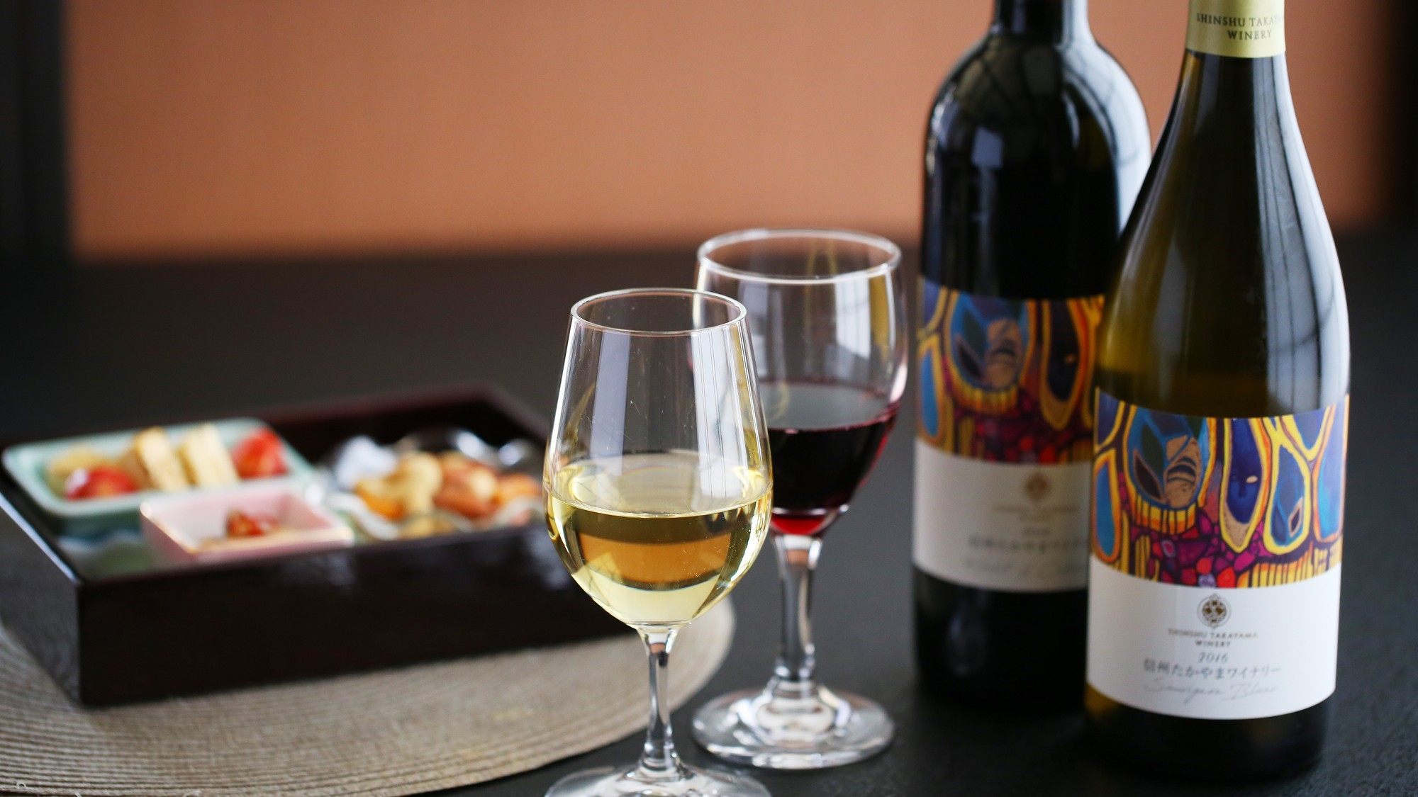 人気の【贅沢ご飯プラン】に地元の高山村産ワインとお肴をつけて