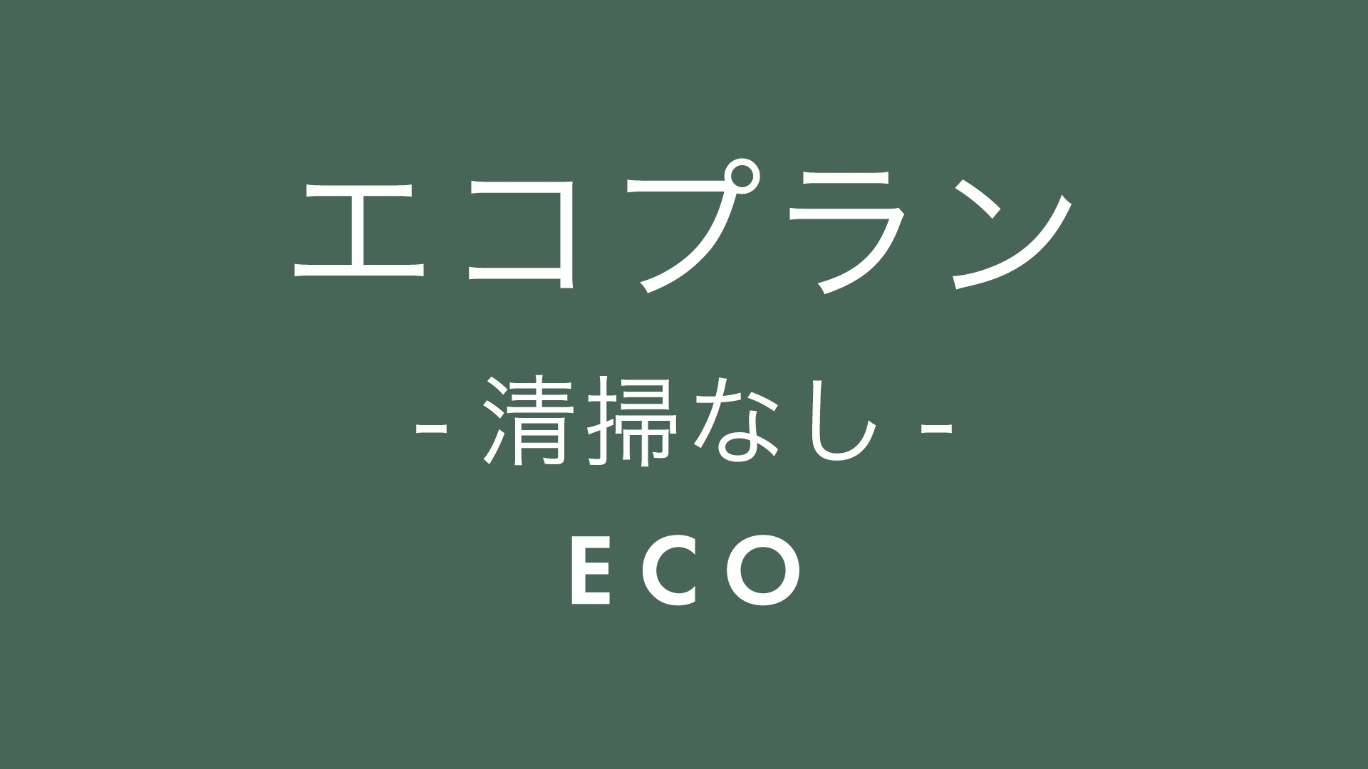 【清掃不要】エコプラン【無料朝食・サウナ完備展望浴場】