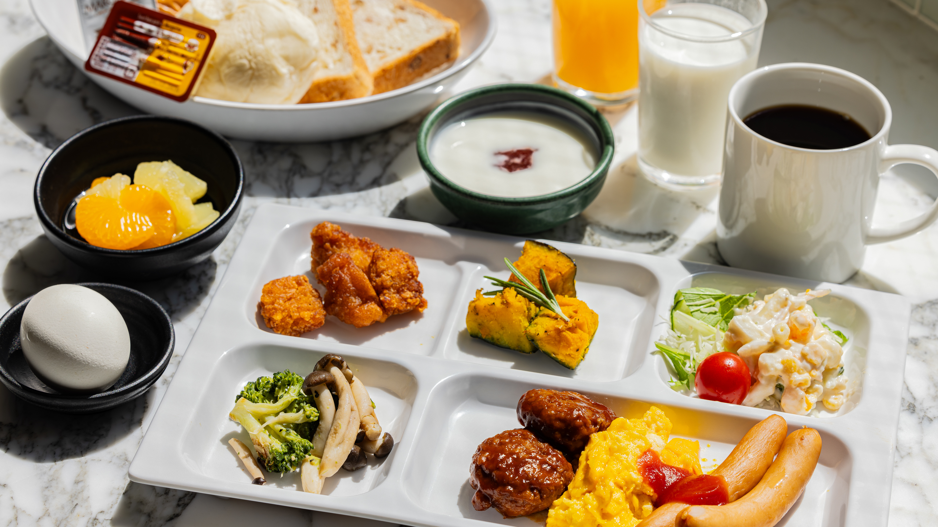 洋食プレート（例）｜無料朝食バイキング