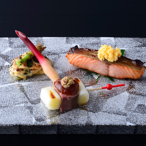 春のある日のお献立(焼物)