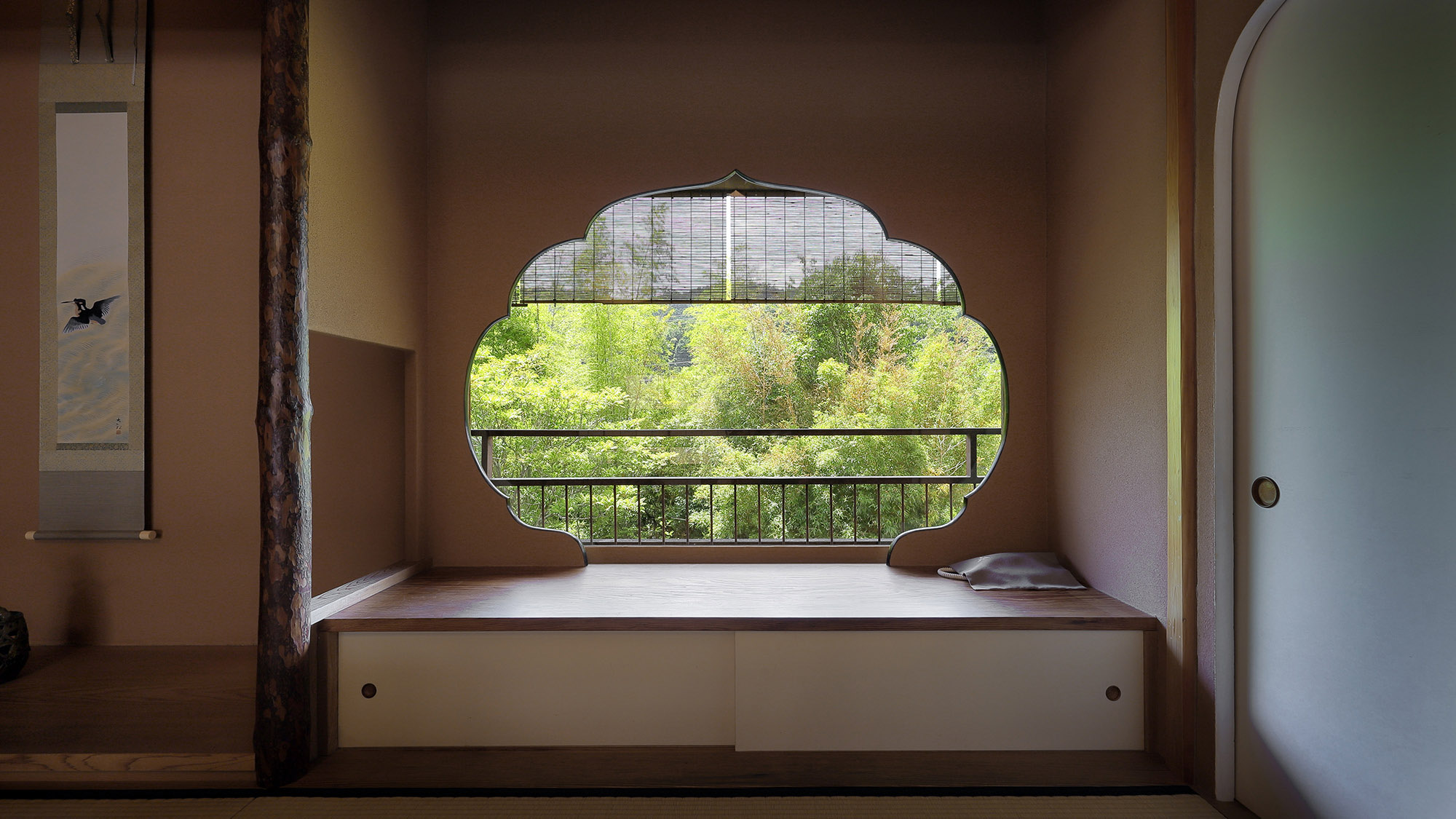 【上弦の間】本数寄半露天風呂付和室(90平米)