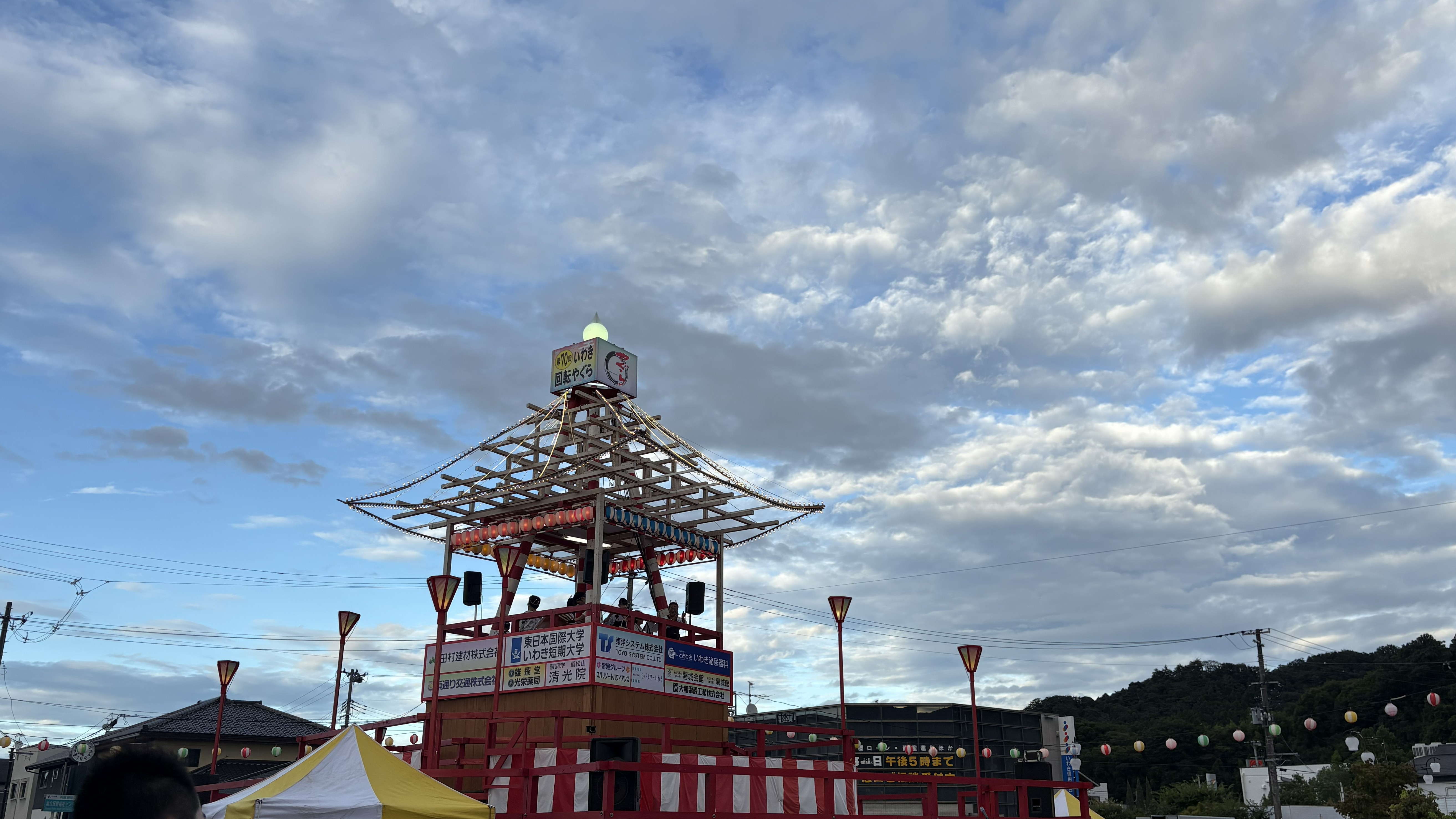 内郷回転櫓　（いわき市の夏祭り）