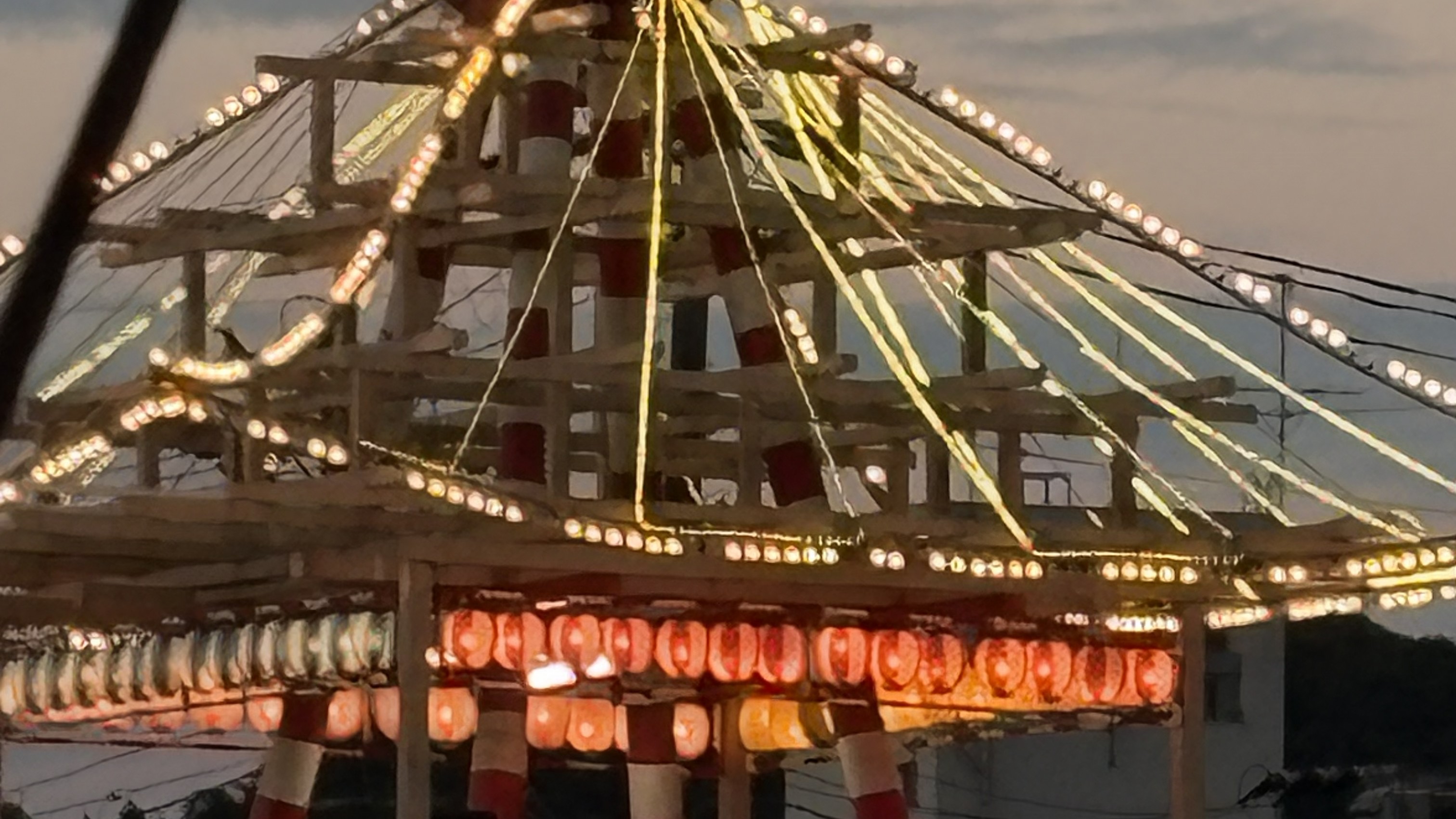 内郷回転櫓　（いわき市の夏祭り）