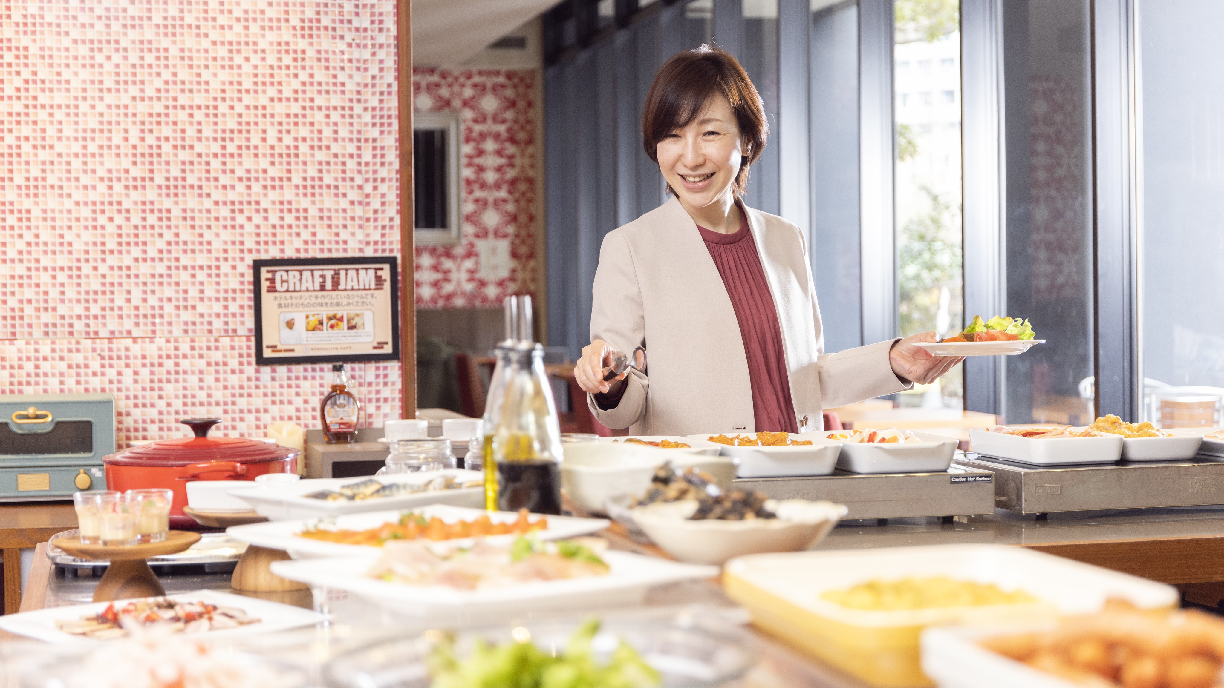 朝食ビュッフェ