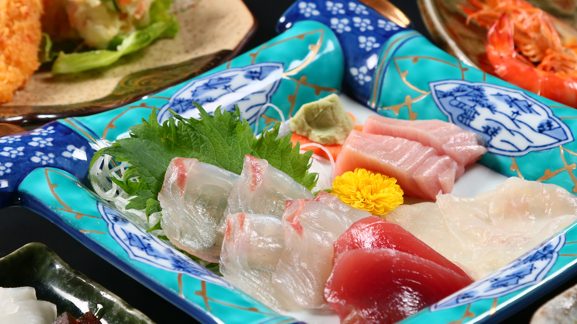 ある日の夕食の一例〇4種のお造り