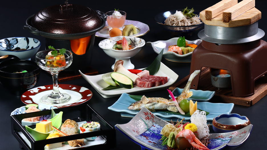 【スタンダード】天然温泉×お料理◆信州の四季会席料理《-nishiki-錦》
