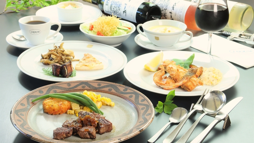 冬季【2食付】木曽開田高原の食材を創作料理で♪御嶽山を眺める２つのゲレンデでウィンタースポーツ♪