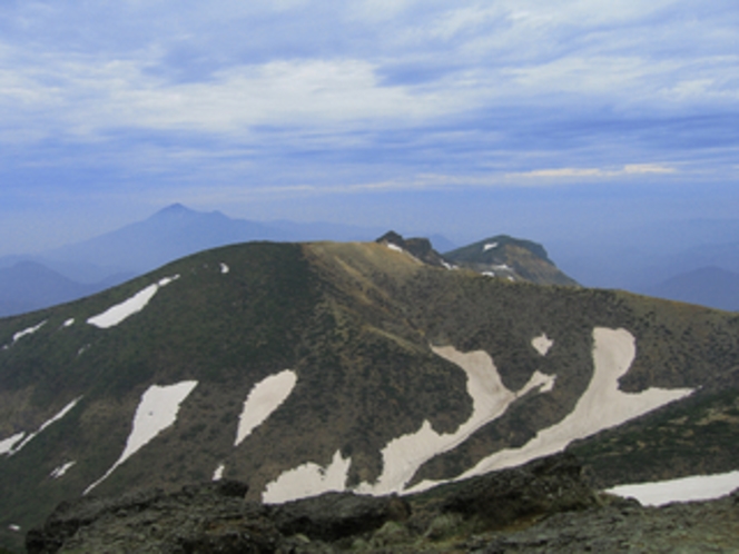 残雪の安達太良山頂
