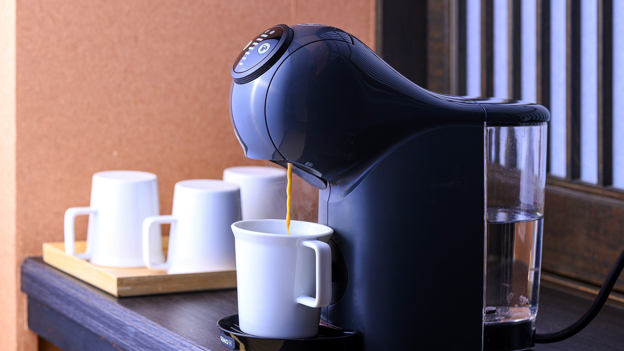 お部屋で手軽に本格コーヒーをお楽しみいただけます