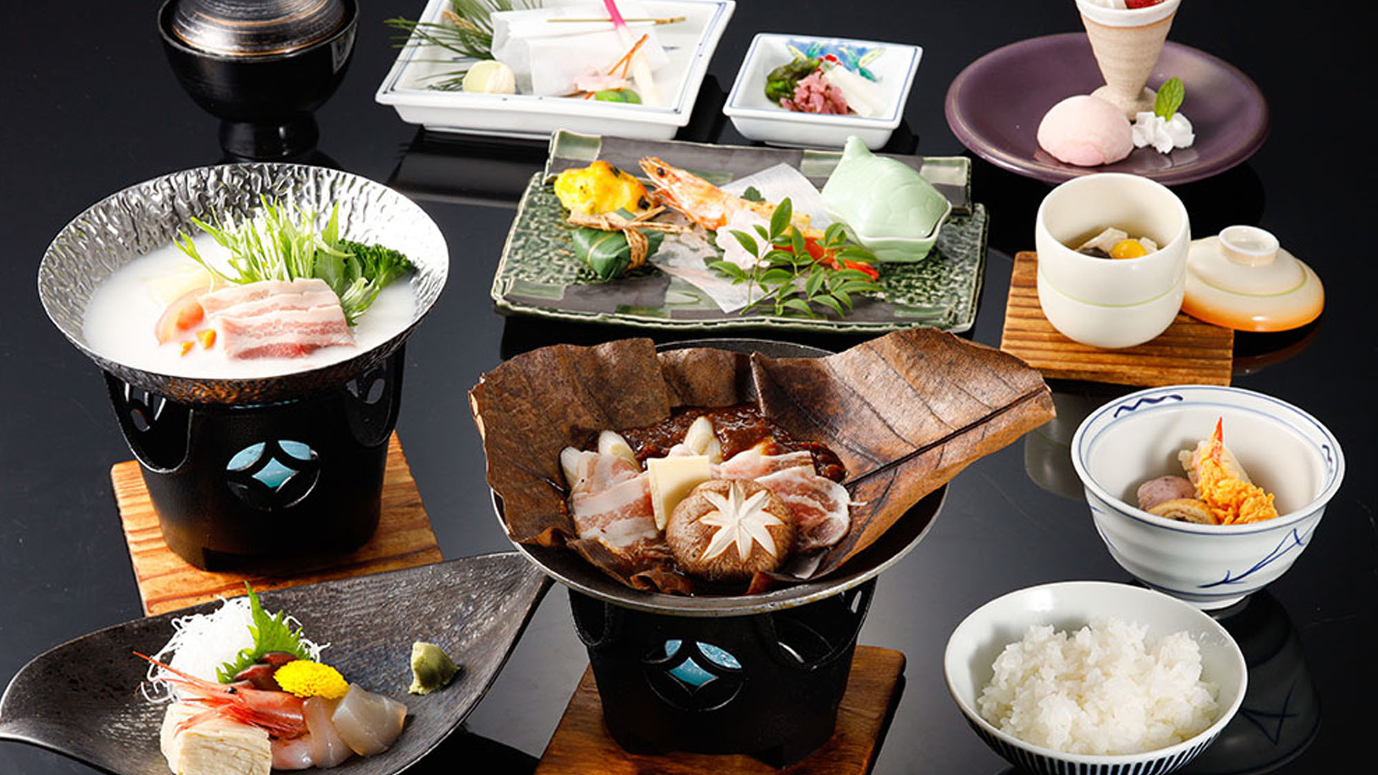 【早得30】★人気プラン★夕食飛騨ぶた朴葉味噌焼き会席！お得な料金で郷土料理を堪能♪【さき楽】