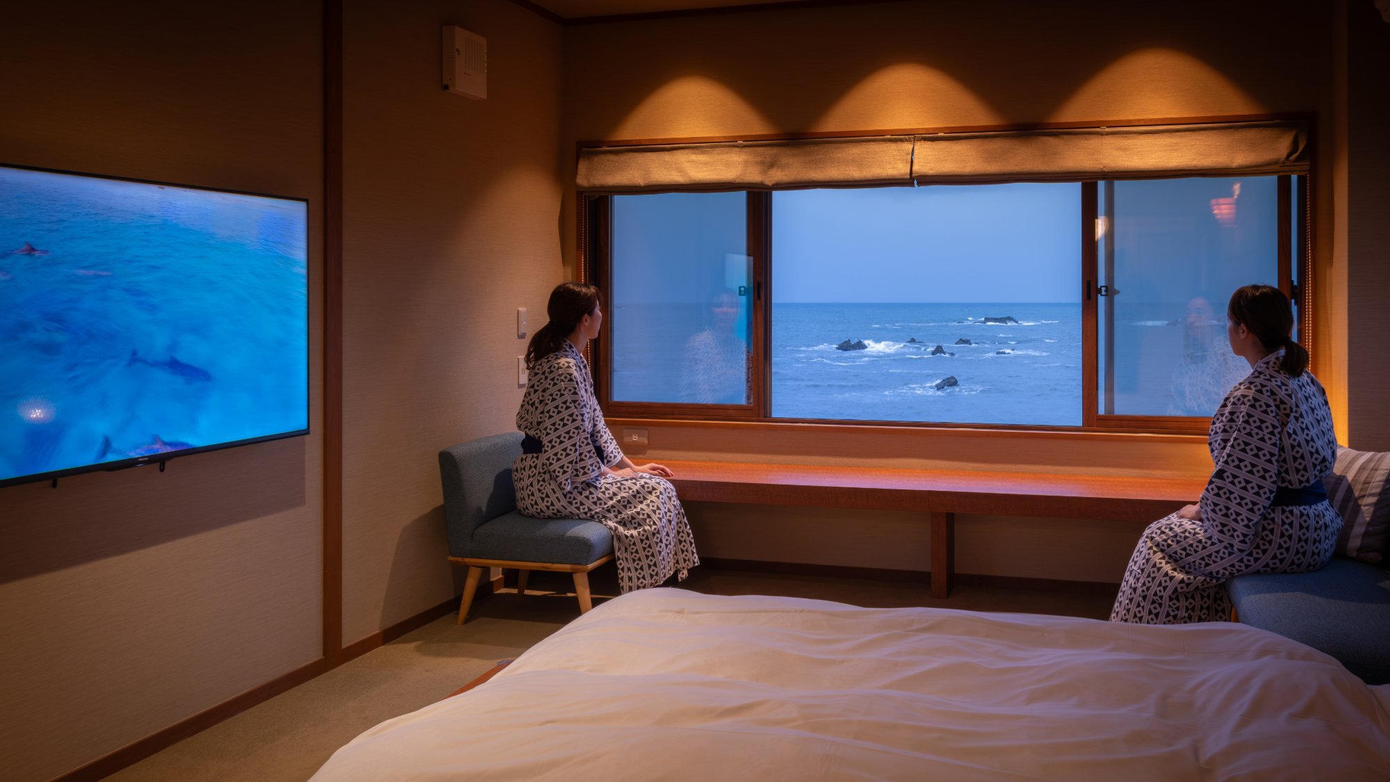 【さき楽30・2食付】30日前がお得｜夜は銚子の魚、朝は海から昇る日の出