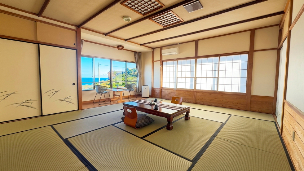 【オーシャンビュー】角部屋和室 15畳