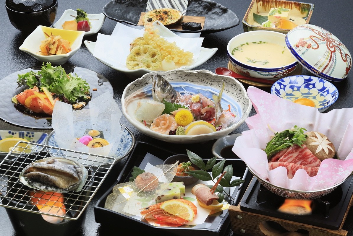 【料理重視】新鮮獲れたて！アワビを目の前で調理して頂くグレードアッププラン★