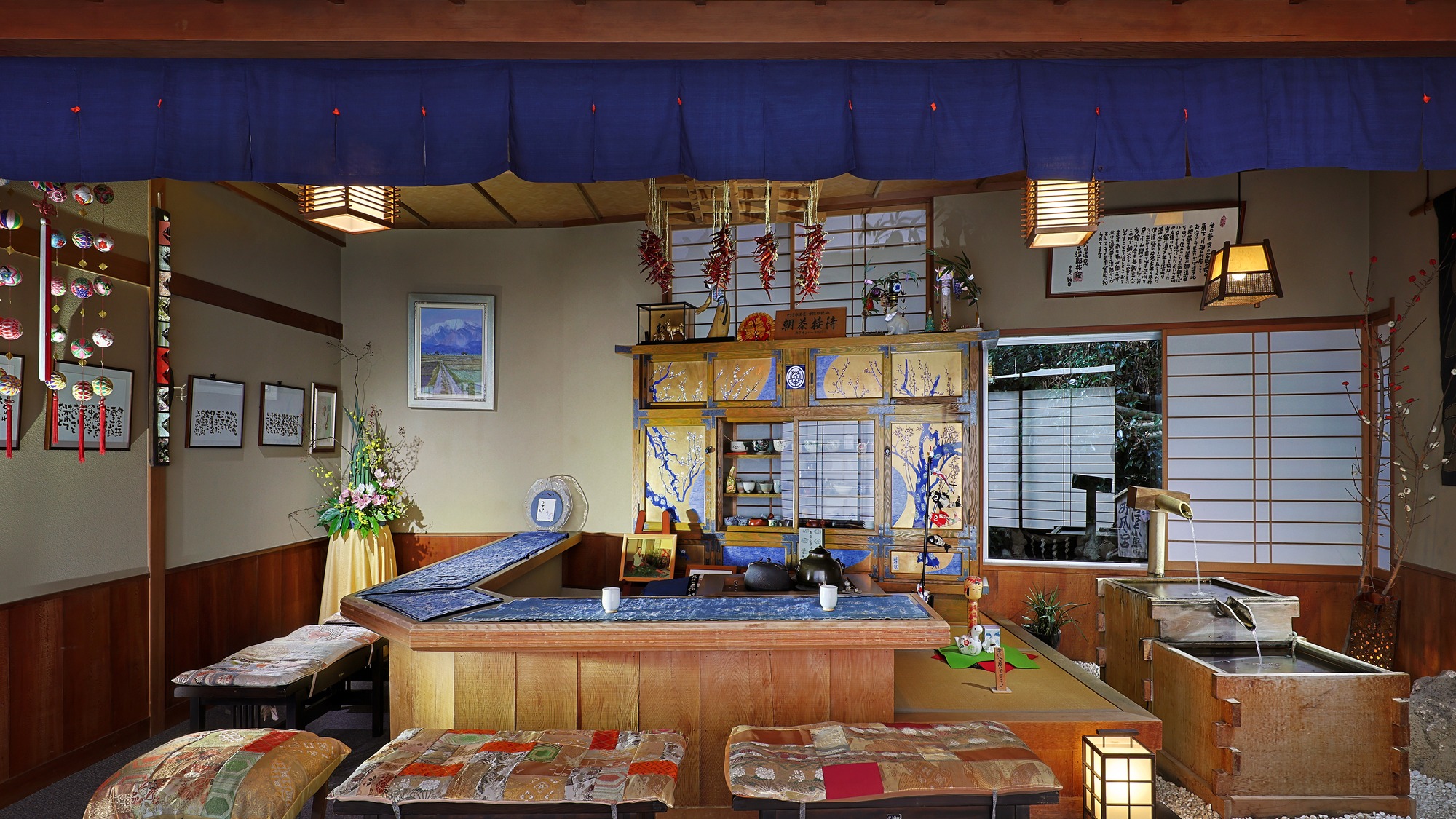 湧水茶屋（朝食前に是非お立ち寄り下さい）