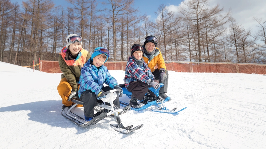 【親子で雪遊び】「マウントジーンズ那須」キッズパーク入場券付♪★≪和洋中バイキング≫