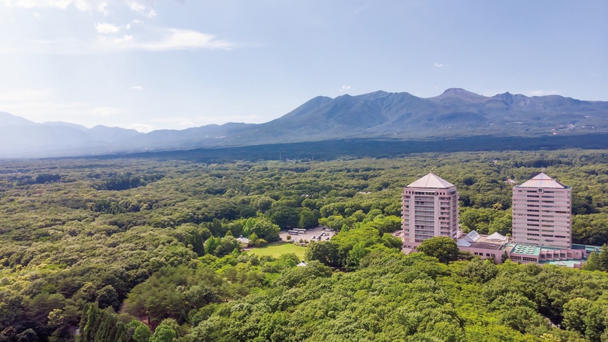 ホテルエピナール那須　新緑の景色