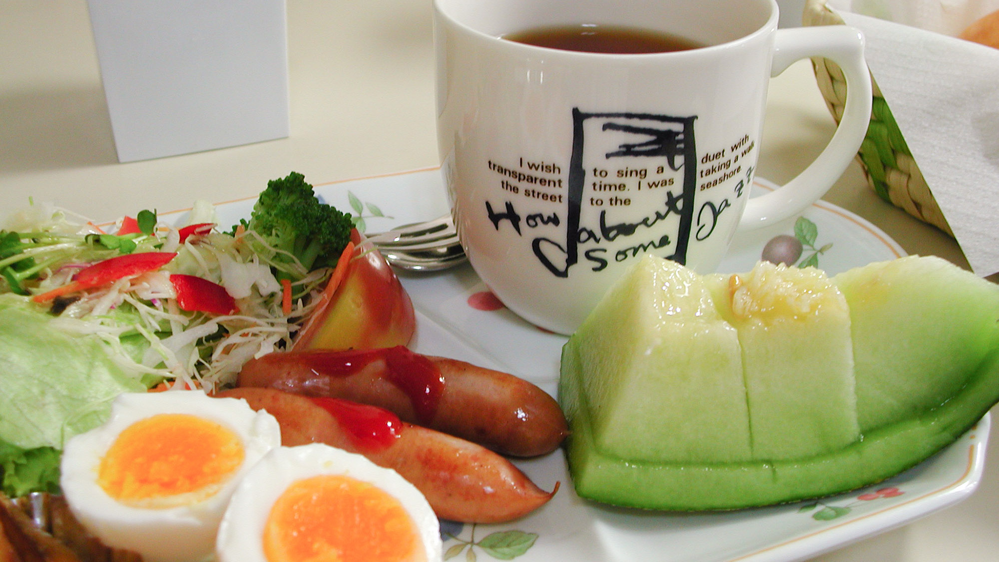 ・【朝食】手作りのモーニングセット風洋食は日替わりでご提供いたします