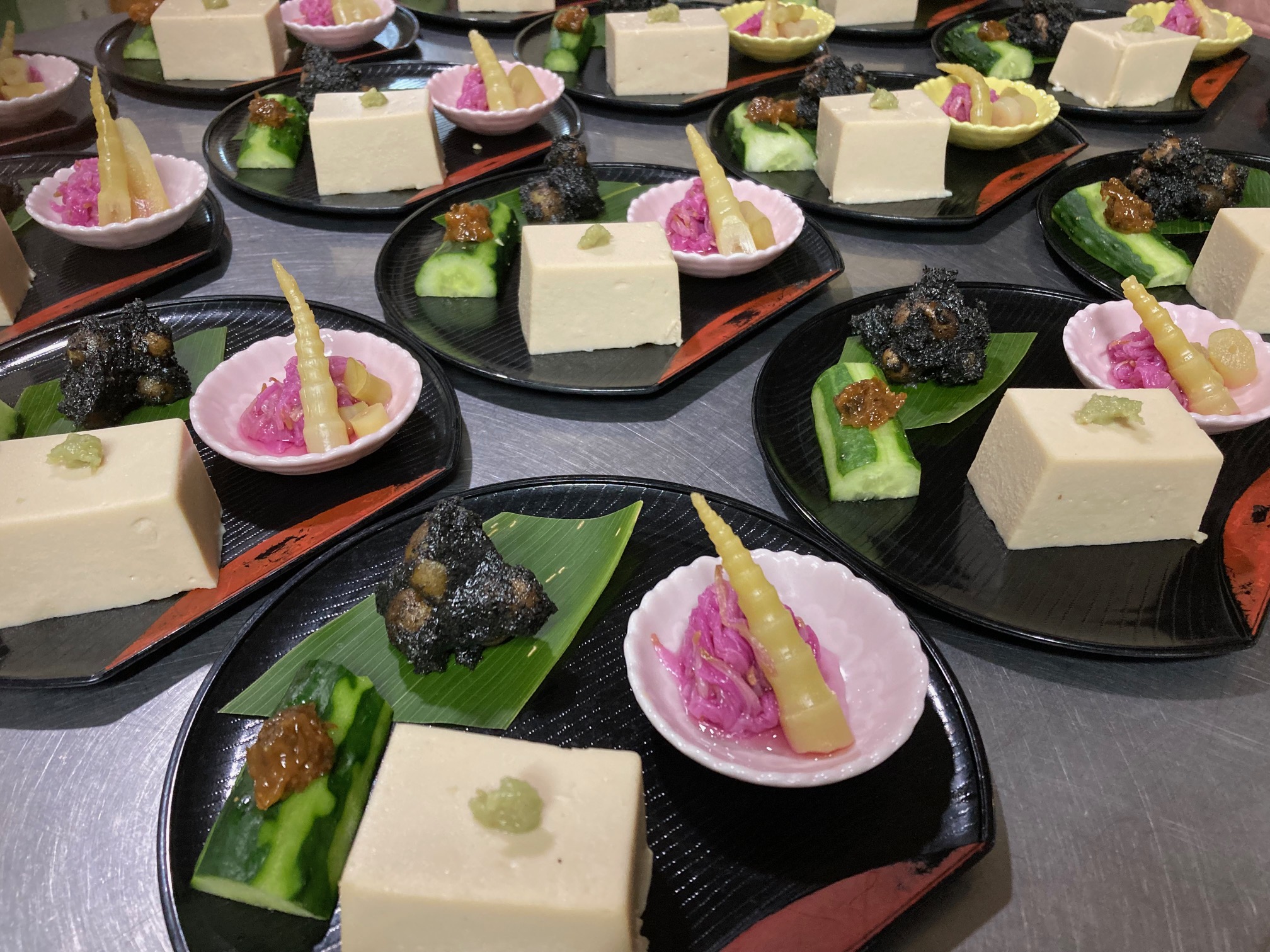 手作りのゴマ豆腐